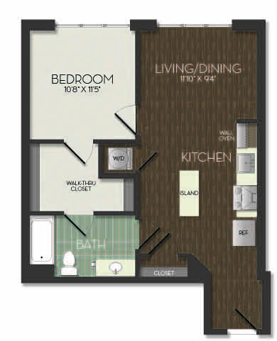 Apartment 431 floorplan